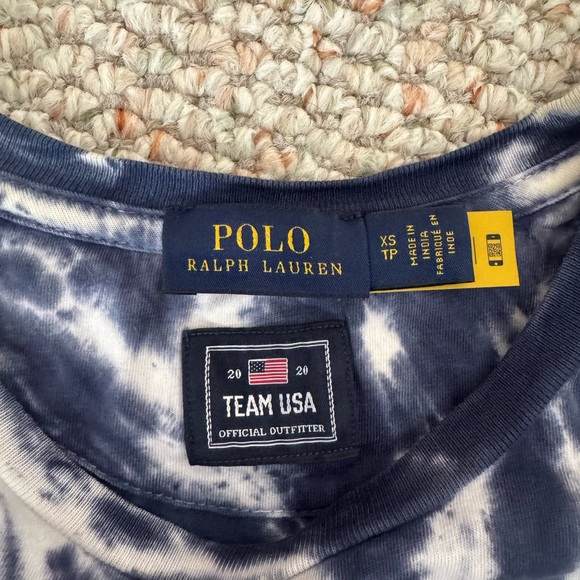 Ralph Lauren Team USA Tie-Dye Tee - Red, Blue, White - Picture 2 of 3